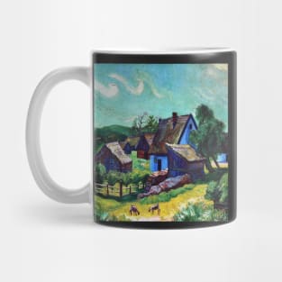 Farmhouses in the Morning Mug